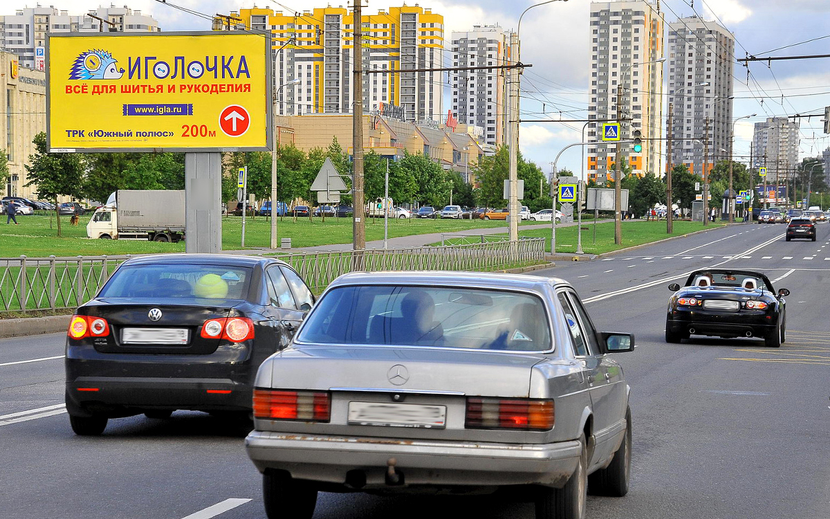 Фотография рекламного носителя, тип: Билборд 3x6, адрес: Пражская ул. Х Турку ул., д.20, корп.1, Санкт-Петербург, Россия. Сторона B №171679