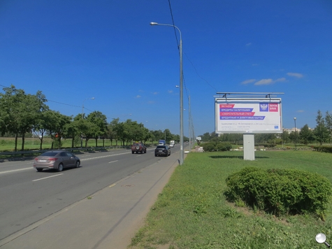 Фотография рекламного носителя, тип: Билборд 3x6, адрес: Белградская ул., д.16, корп.1, Санкт-Петербург, Россия. Сторона A №169545