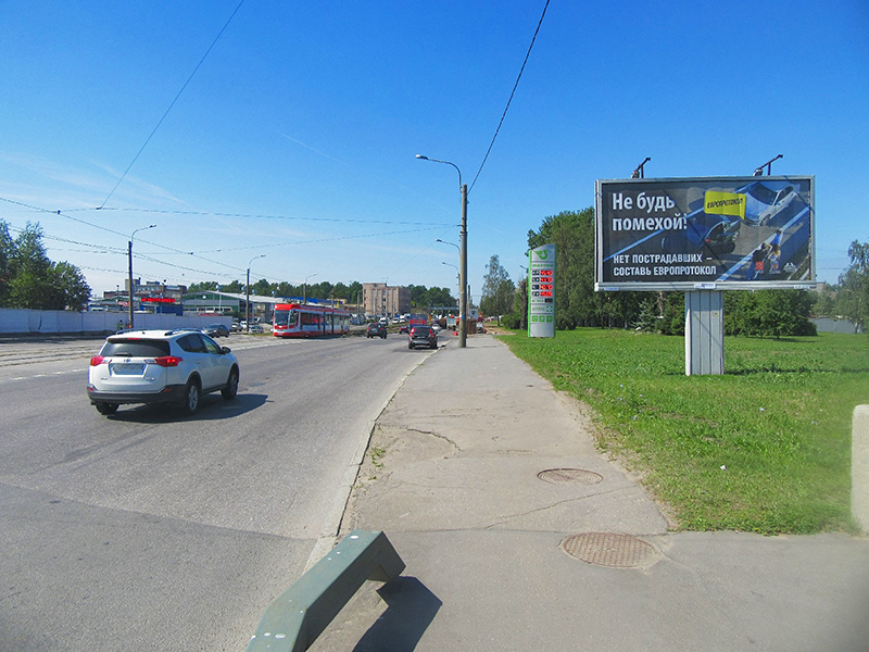 Фотография рекламного носителя, тип: Билборд 3x6, адрес: Ириновский пр-т., д.1, поз.2, Санкт-Петербург, Россия. Сторона A №170109