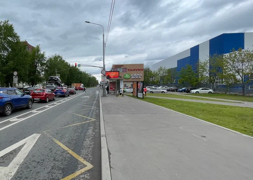 Фотография рекламного носителя, тип: Афиша 1.75x1.8, адрес: Дмитровское ш., д.108б, стенд 1, Москва, Россия. Сторона A №865149