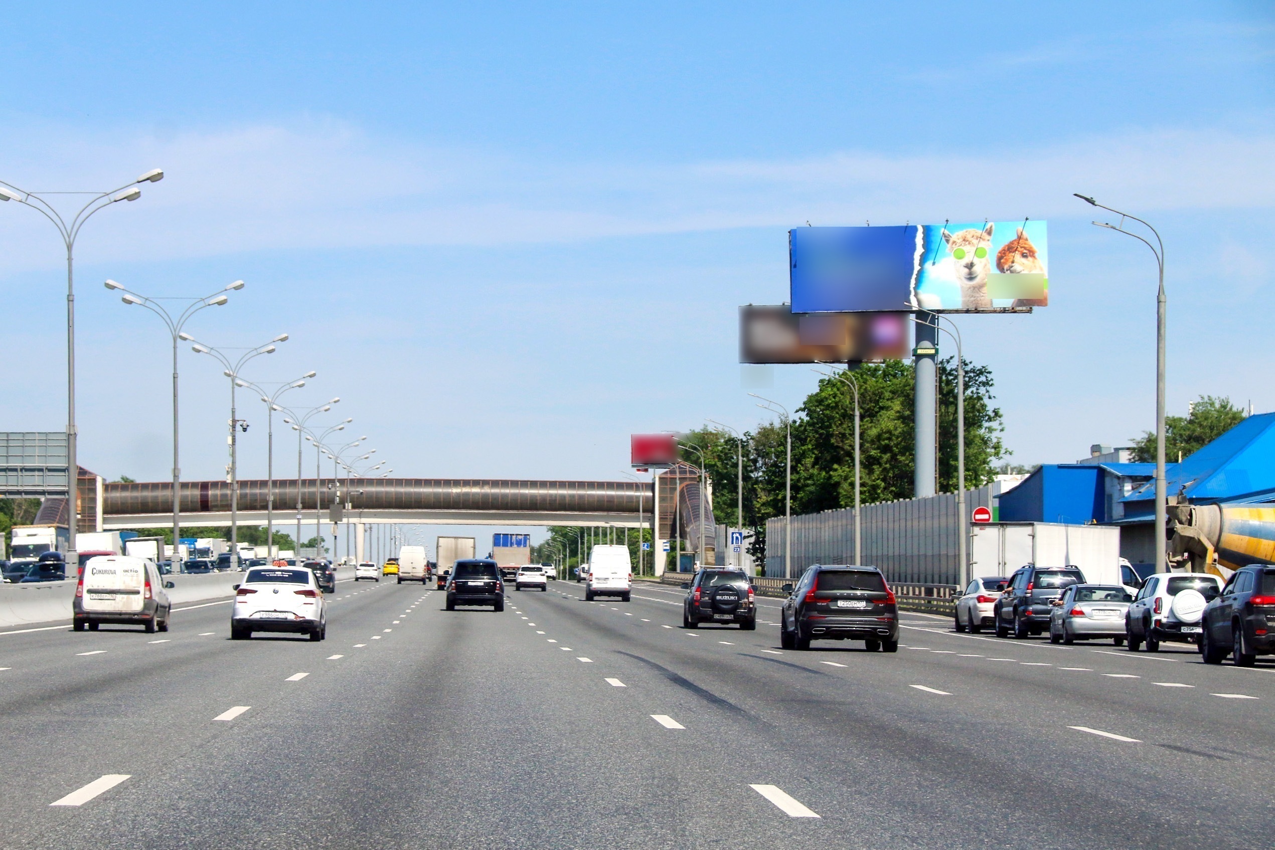 Фотография рекламного носителя, тип: Суперсайт 5x15, адрес: МКАД 23 000м, внешнее кольцо, Московская область, Россия. Сторона А №62510