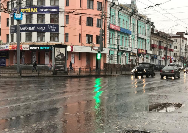 Фотография рекламного носителя, тип: Пиллар 3x1.4, адрес: Ленина пр-т. Х 1905 года пер., поз.1, Томск, Томская область, Россия. Сторона Б №652211