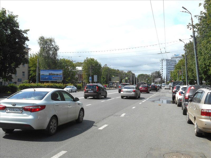 Фотография рекламного носителя, тип: Билборд 3x6, адрес: Октября пр-т., д.57, Ярославль, Ярославская область, Россия. Сторона Б №207094