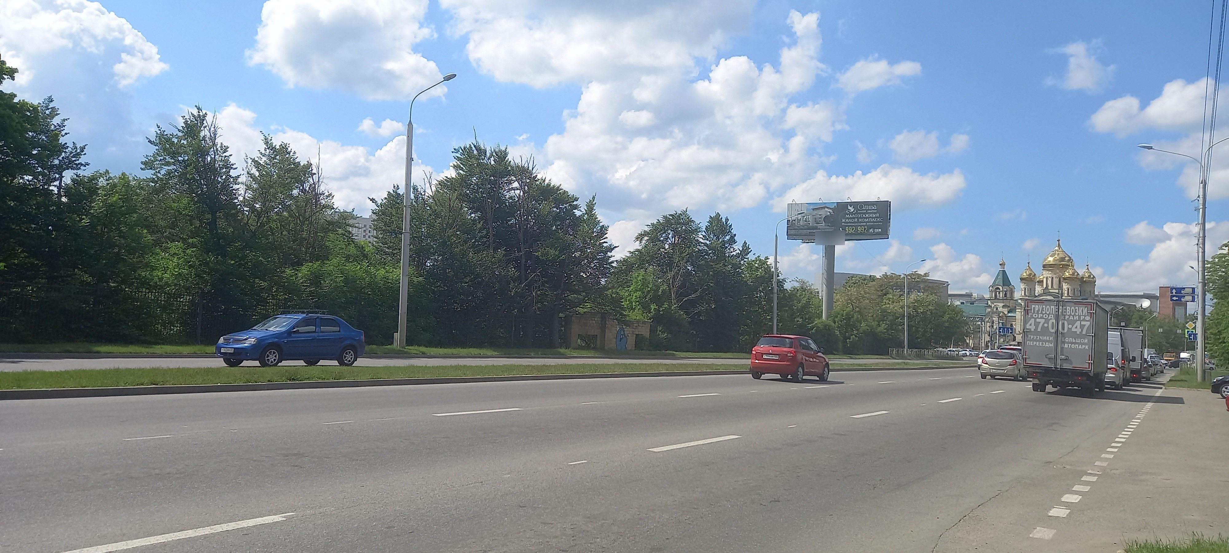 Фотография рекламного носителя, тип: Суперсайт 4x12, адрес: Лермонтова ул. Х Ленина ул., Ставрополь, Ставропольский край, Россия. Сторона Б1-Б10 №1060885