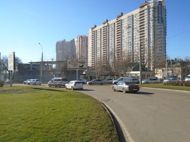 Фотография рекламного носителя, тип: Билборд 3x6, адрес: 40 лет Победы ул., д.144 Х Российская ул., Краснодар, Краснодарский край, Россия. Сторона А1-A3 №234155