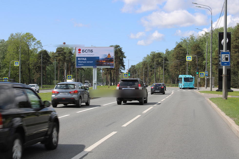 Фотография рекламного носителя, тип: Билборд 3x6, адрес: Непокоренных пр-т., д.62, Санкт-Петербург, Россия. Сторона А1 №120107