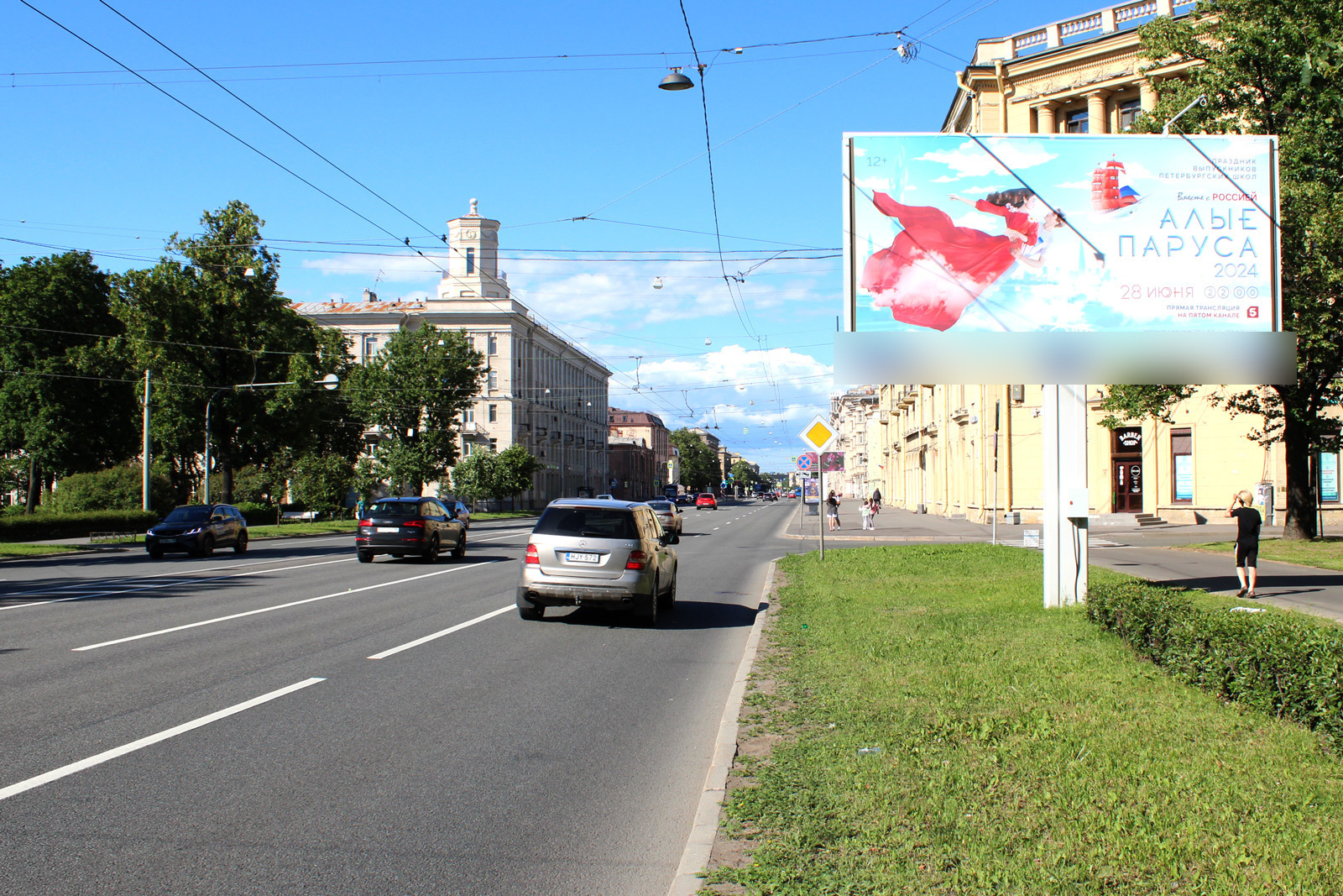 Фотография рекламного носителя, тип: Билборд 3x6, адрес: Стачек пр-т., д.45 Х Корнеева ул., Санкт-Петербург, Россия. Сторона А1 №121183