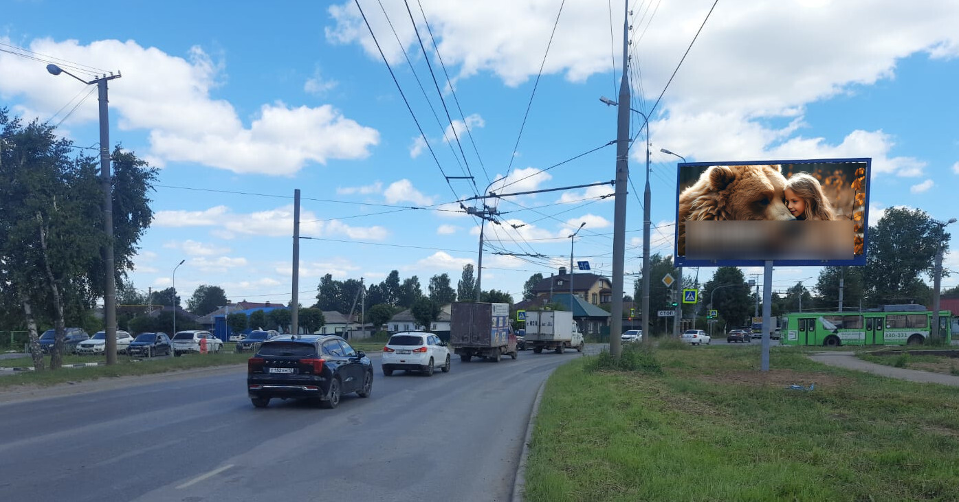 Фотография рекламного носителя, тип: Билборд 3x6, адрес: Дружбы ул., д.107, Йошкар-Ола, Республика Марий Эл, Россия. Сторона А №1326493
