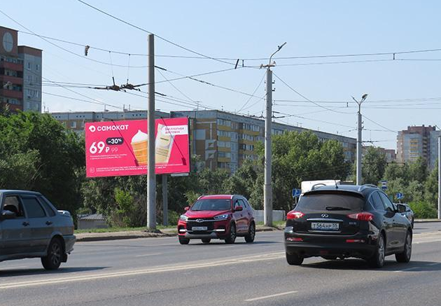 Фотография рекламного носителя, тип: Билборд 3x6, адрес: Лукашевича ул., д.27, Омск, Омская область, Россия. Сторона Б №616884