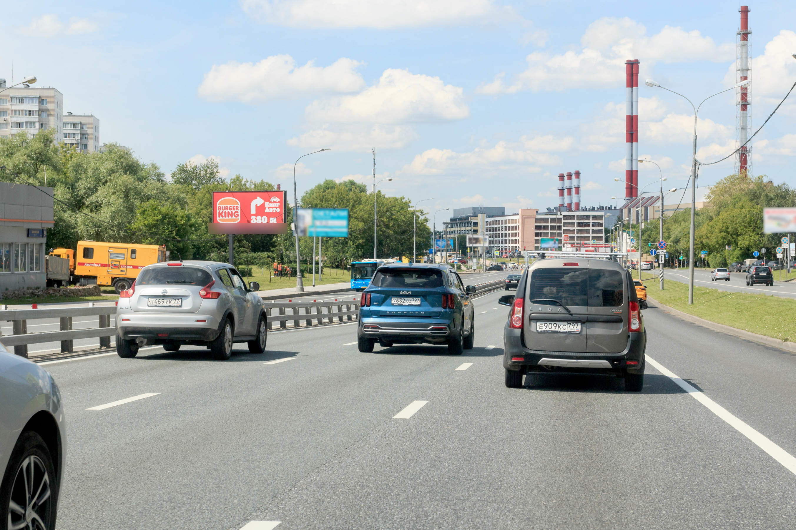 Фотография рекламного носителя, тип: Билборд 3x6, адрес: Боровское ш. Х МКАД, Москва, Россия. Сторона Б №605917
