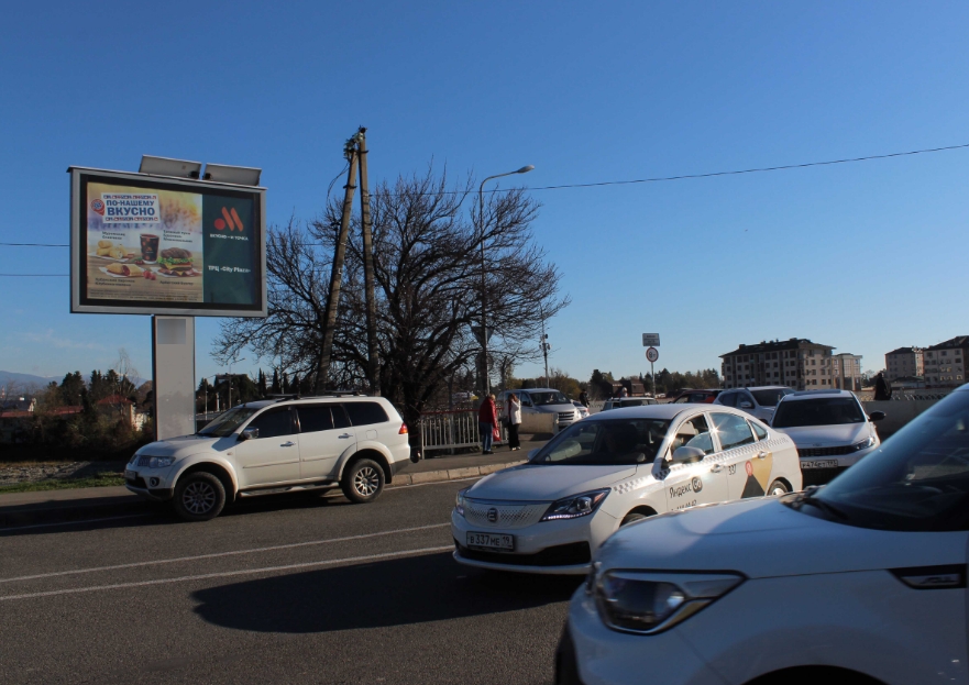 Фотография рекламного носителя, тип: Ситиборд 2.7x3.7, адрес: Ленина ул., поз.1, Адлер, Краснодарский край, Россия. Сторона A1-A5 №870542