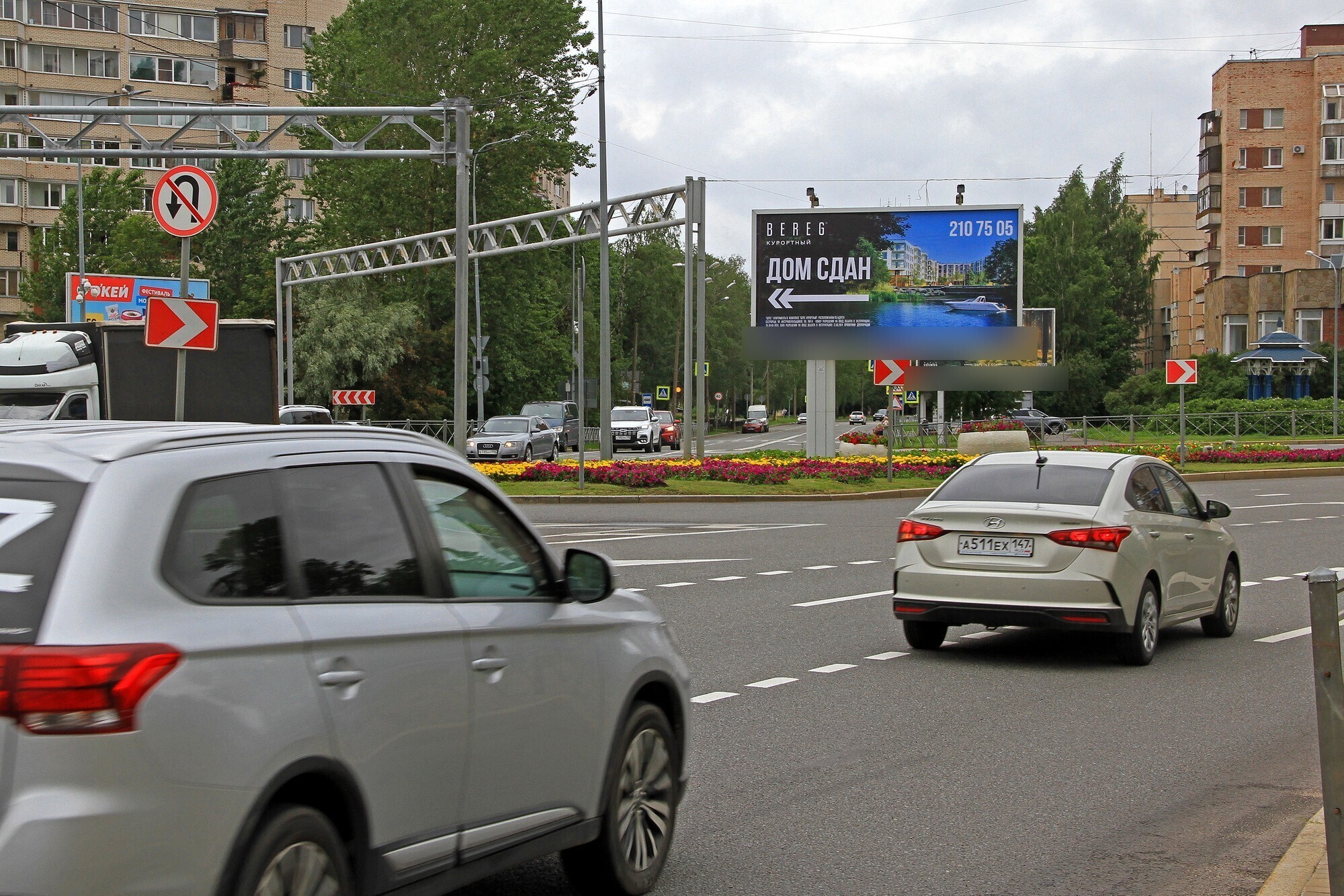 Фотография рекламного носителя, тип: Билборд 3x6, адрес: Приморское ш., д.293 Х Токарева ул., Санкт-Петербург, Россия. Сторона А2 №687256