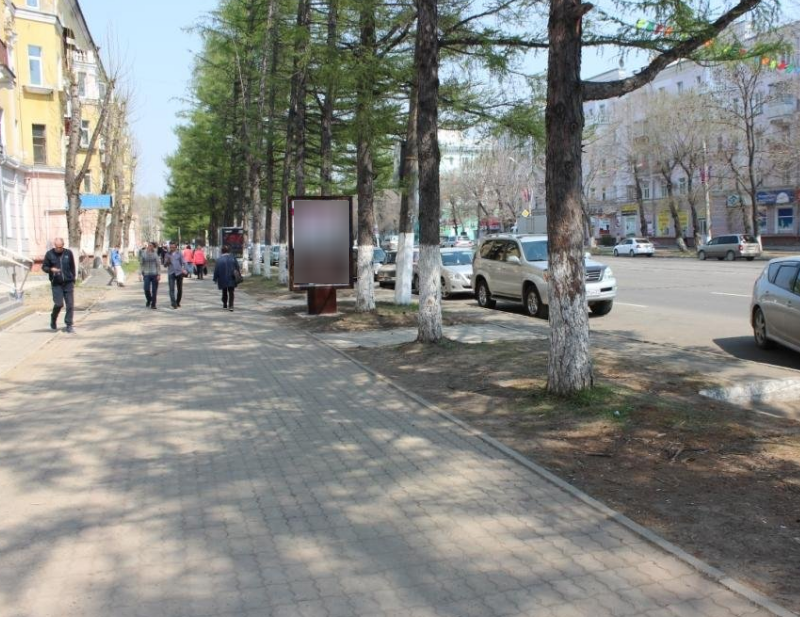 Фотография рекламного носителя, тип: Ситиформат 1.8x1.2, адрес: Мира пр-т., д.31, поз.2, Комсомольск-на-Амуре, Хабаровский край, Россия. Сторона Б №1370577