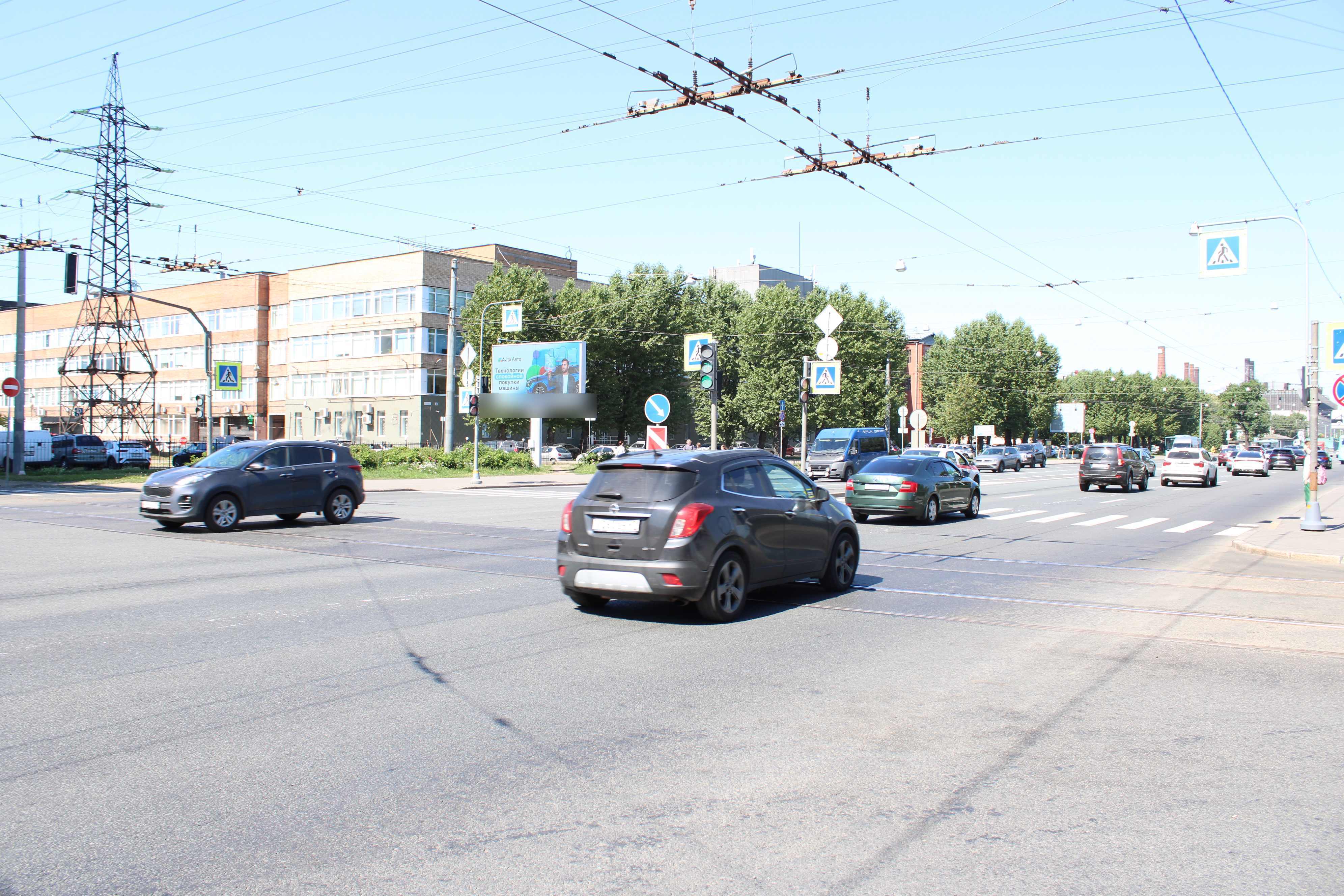 Фотография рекламного носителя, тип: Билборд 3x6, адрес: Стачек пр-т., д.51, корп.1 Х Новостроек ул., Санкт-Петербург, Россия. Сторона Б1 №121184