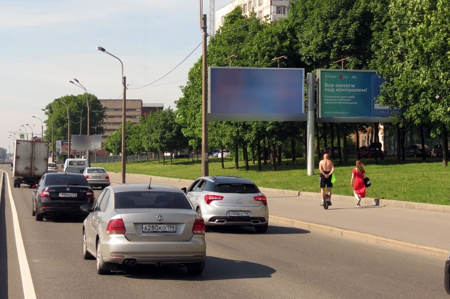 Фотография рекламного носителя, тип: Билборд 3x6, адрес: Октябрьская наб., д.64, Санкт-Петербург, Россия. Сторона А2 №767952