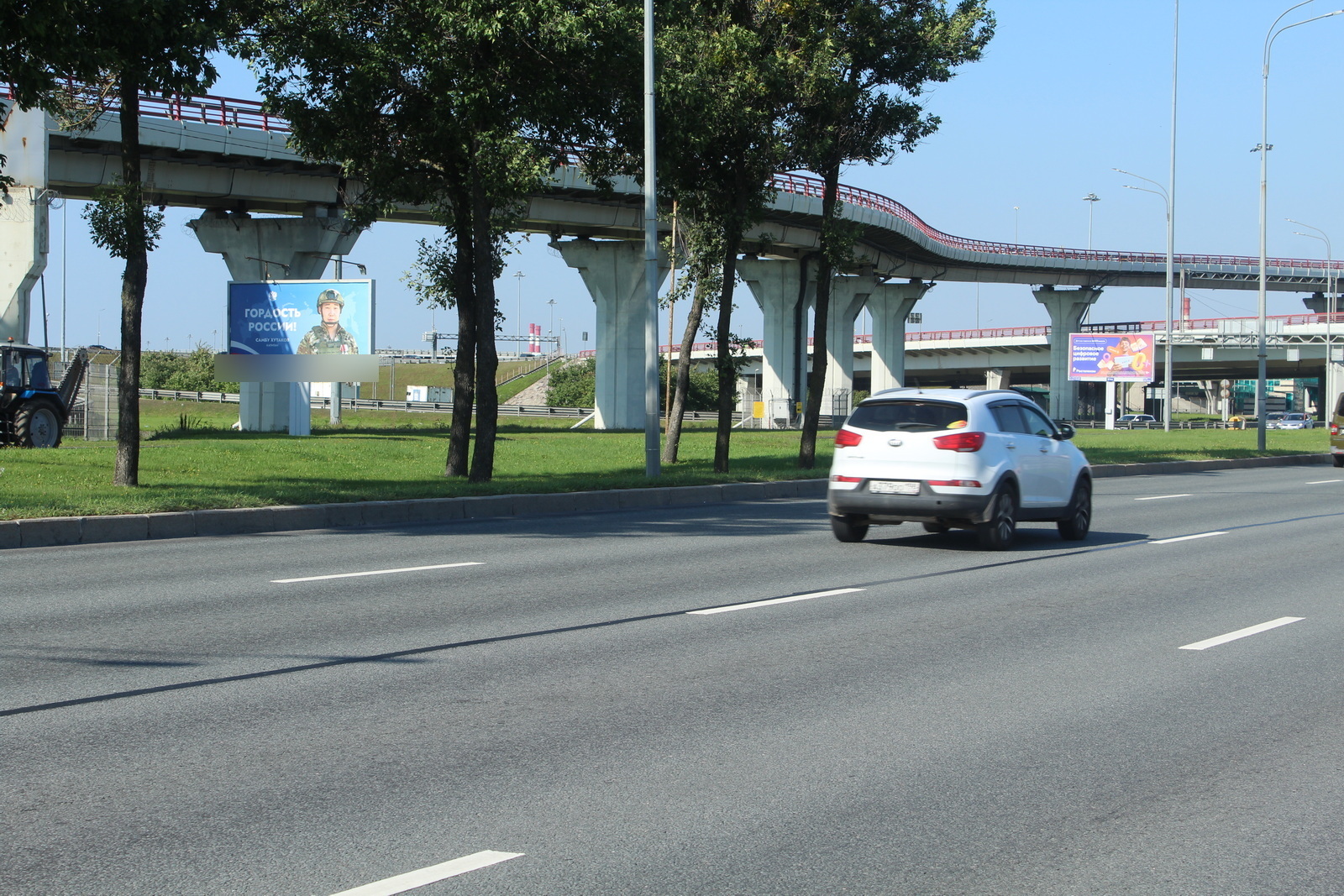 Фотография рекламного носителя, тип: Билборд 3x6, адрес: Пулковское ш., КАД 180м, Санкт-Петербург, Россия. Сторона Б №686239