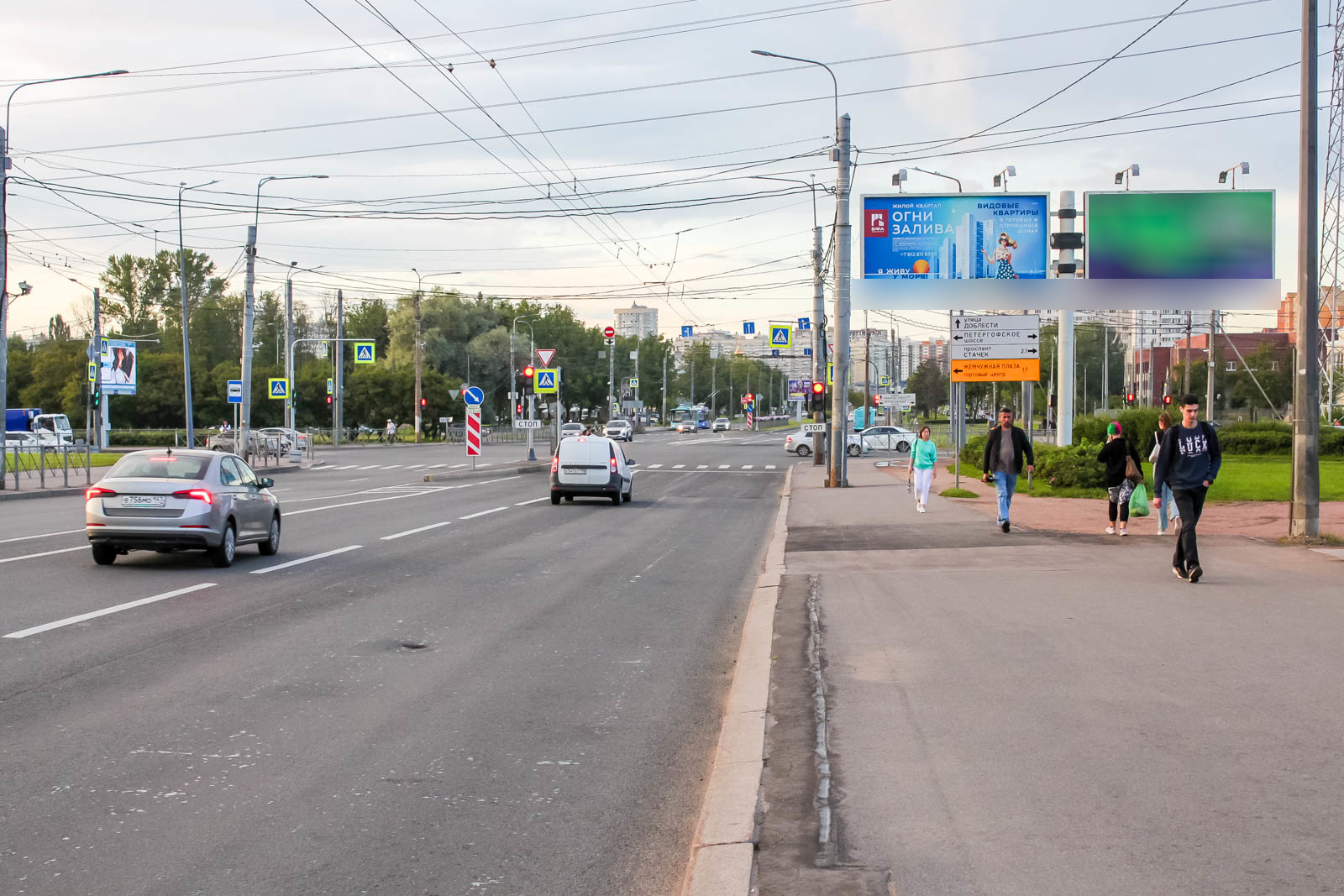 Фотография рекламного носителя, тип: Билборд 3x6, адрес: Партизана Германа ул. Х Петергофское ш., поз.1, Санкт-Петербург, Россия. Сторона А1 №106777