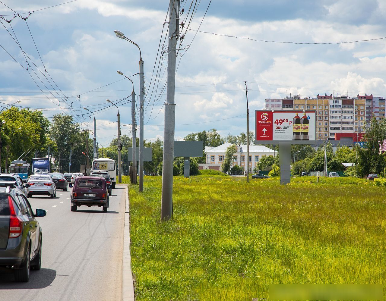 Фотография рекламного носителя, тип: Билборд 3x6, адрес: Гайдара ул. Х Безлесная ул., Нижний Новгород, Нижегородская область, Россия. Сторона А №123741