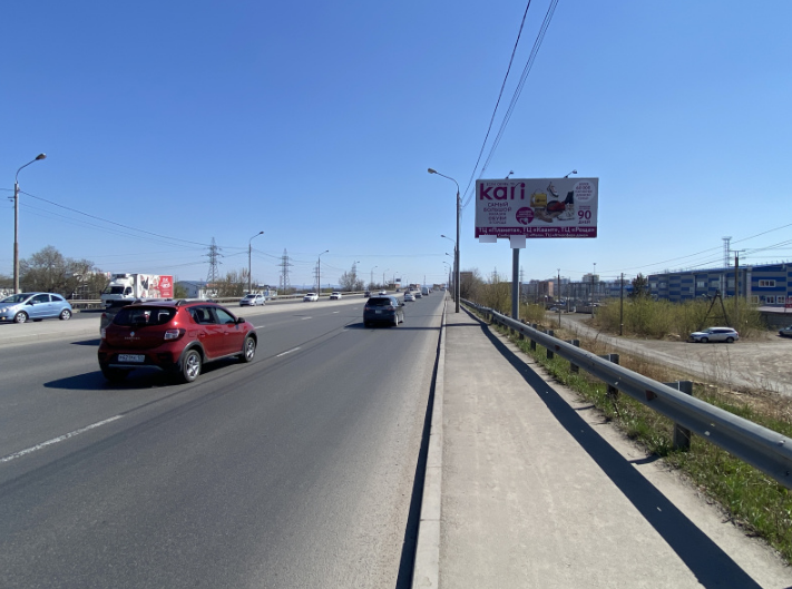 Фотография рекламного носителя, тип: Билборд 3x6, адрес: Енисейский тракт, 85м Х Северное ш., Красноярск, Красноярский край, Россия. Сторона A №977982