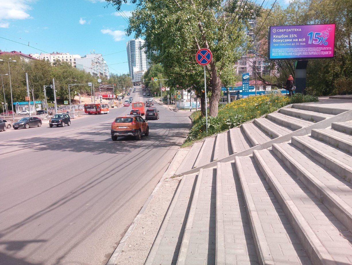 Фотография рекламного носителя, тип: Билборд 3x6, адрес: Белинского ул., д.95, Нижний Новгород, Нижегородская область, Россия. Сторона А1-А10 №780771