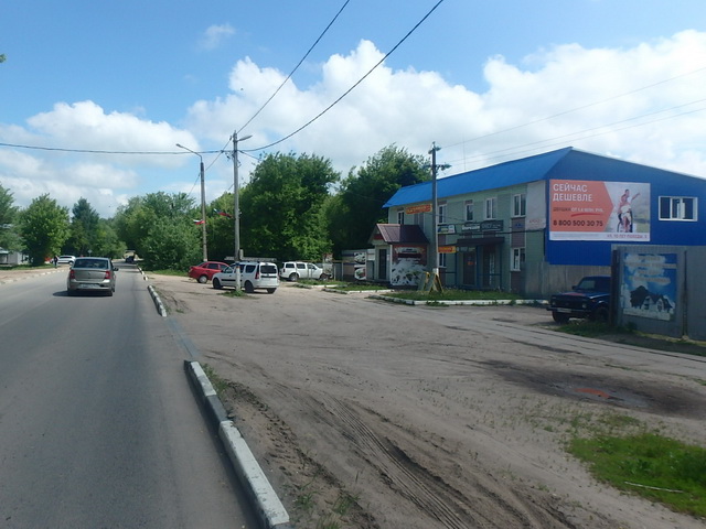 Фотография рекламного носителя, тип: Медиафасад, адрес: Центральная ул., д.41, Калужская область, Россия. Сторона A №1336855