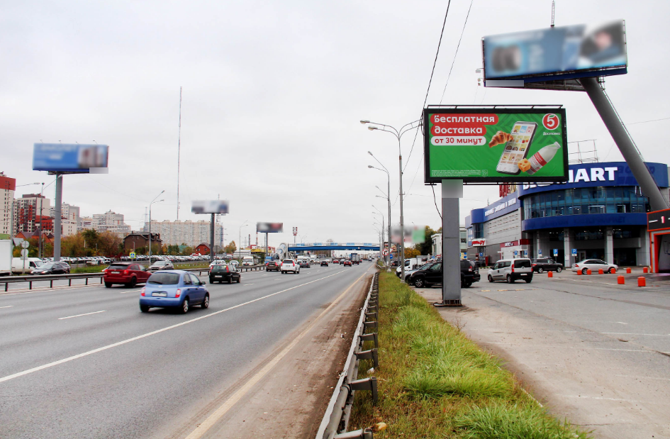Фотография рекламного носителя, тип: Билборд 3x6, адрес: Горьковское ш., 17 330м, Московская область, Россия. Сторона А №791762