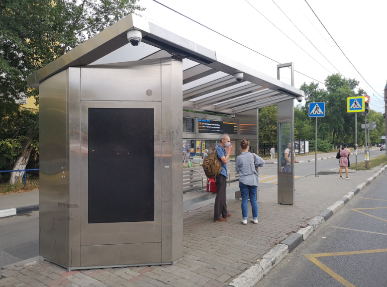 Фотография рекламного носителя, тип: Остановка, адрес: Ленина пр-т., ост. Железнодорожная больница, Нижний Новгород, Нижегородская область, Россия. Сторона B1-В10 №873339