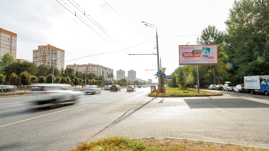 Фотография рекламного носителя, тип: Билборд 3x6, адрес: Ямашева пр-т., д.78, Казань, Республика Татарстан, Россия. Сторона A1-A3 №679045