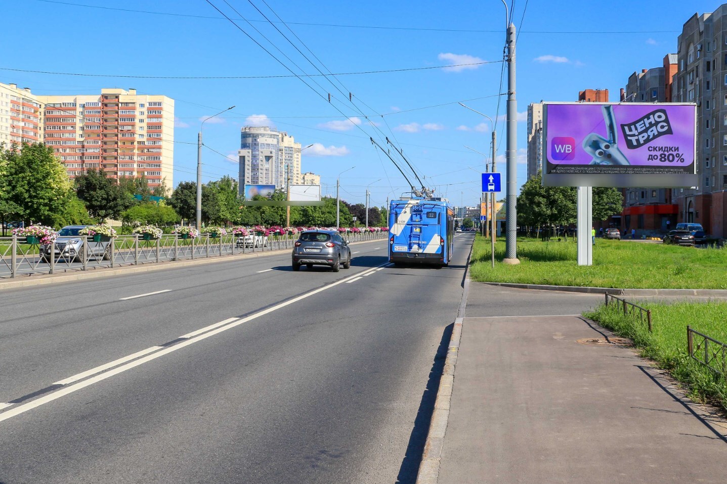 Фотография рекламного носителя, тип: Билборд 3x6, адрес: Ленинский пр-т., д.93, корп.1, Санкт-Петербург, Россия. Сторона А1 №719312