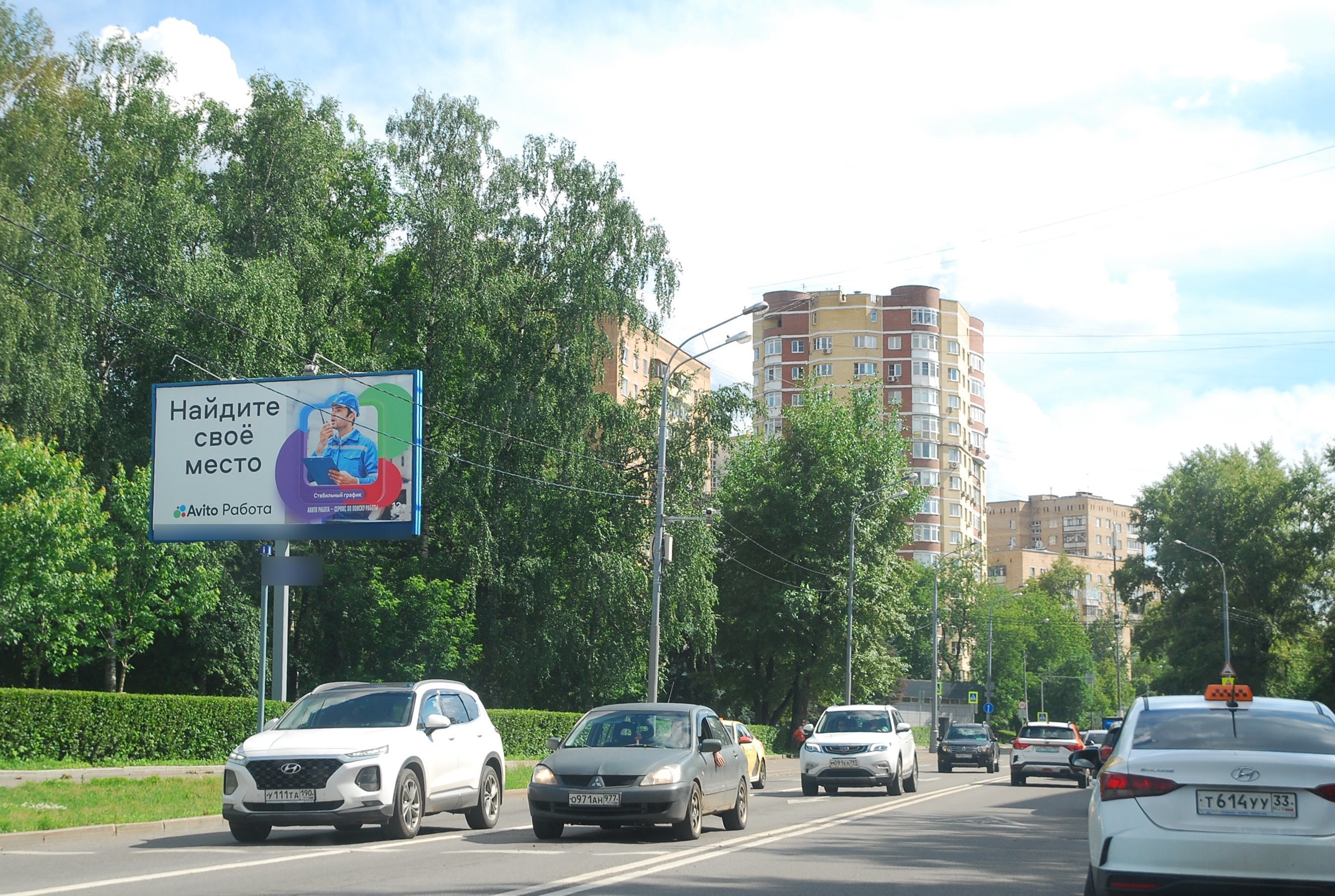 Фотография рекламного носителя, тип: Билборд 3x6, адрес: Летчика Бабушкина ул., д.23, Москва, Россия. Сторона Б №117462