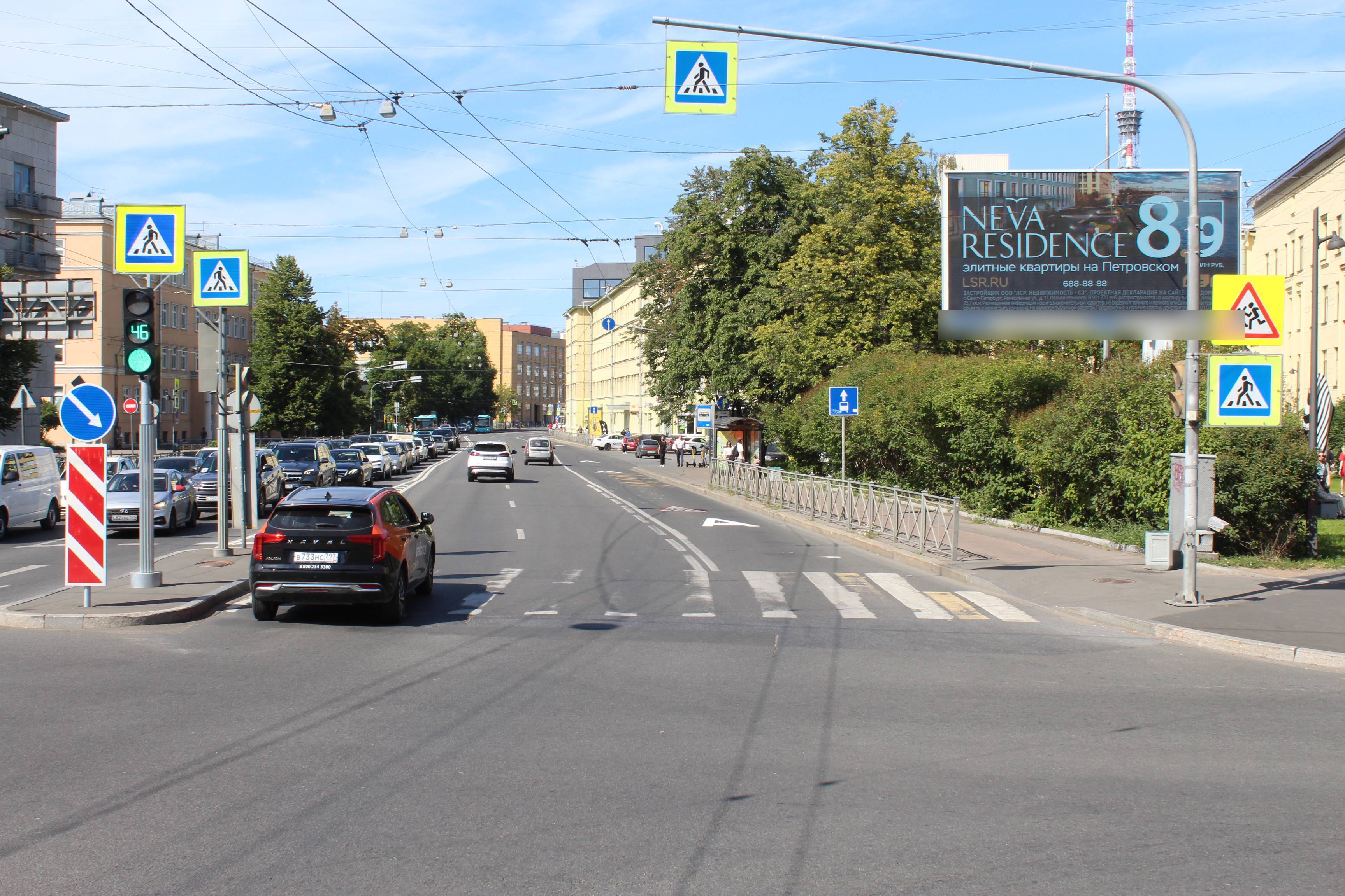 Фотография рекламного носителя, тип: Билборд 3x6, адрес: Медиков пр-т. Х Карповки реки наб., д.11, Санкт-Петербург, Россия. Сторона А1 №119812