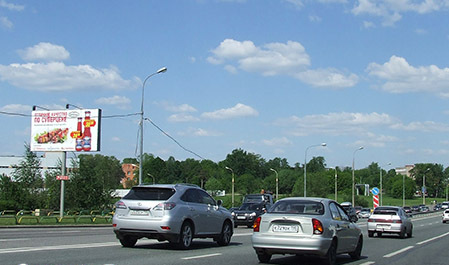 Фотография рекламного носителя, тип: Билборд 3x6, адрес: Боровское ш., д.19, Москва, Россия. Сторона Б №52651