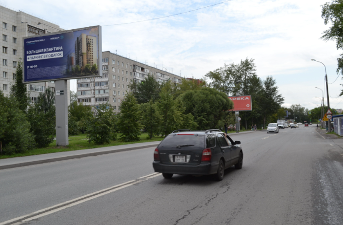 Фотография рекламного носителя, тип: Билборд 3x6, адрес: Ставропольская, д.4, корп.1, Тюмень, Тюменская область, Россия. Сторона Б №1075208