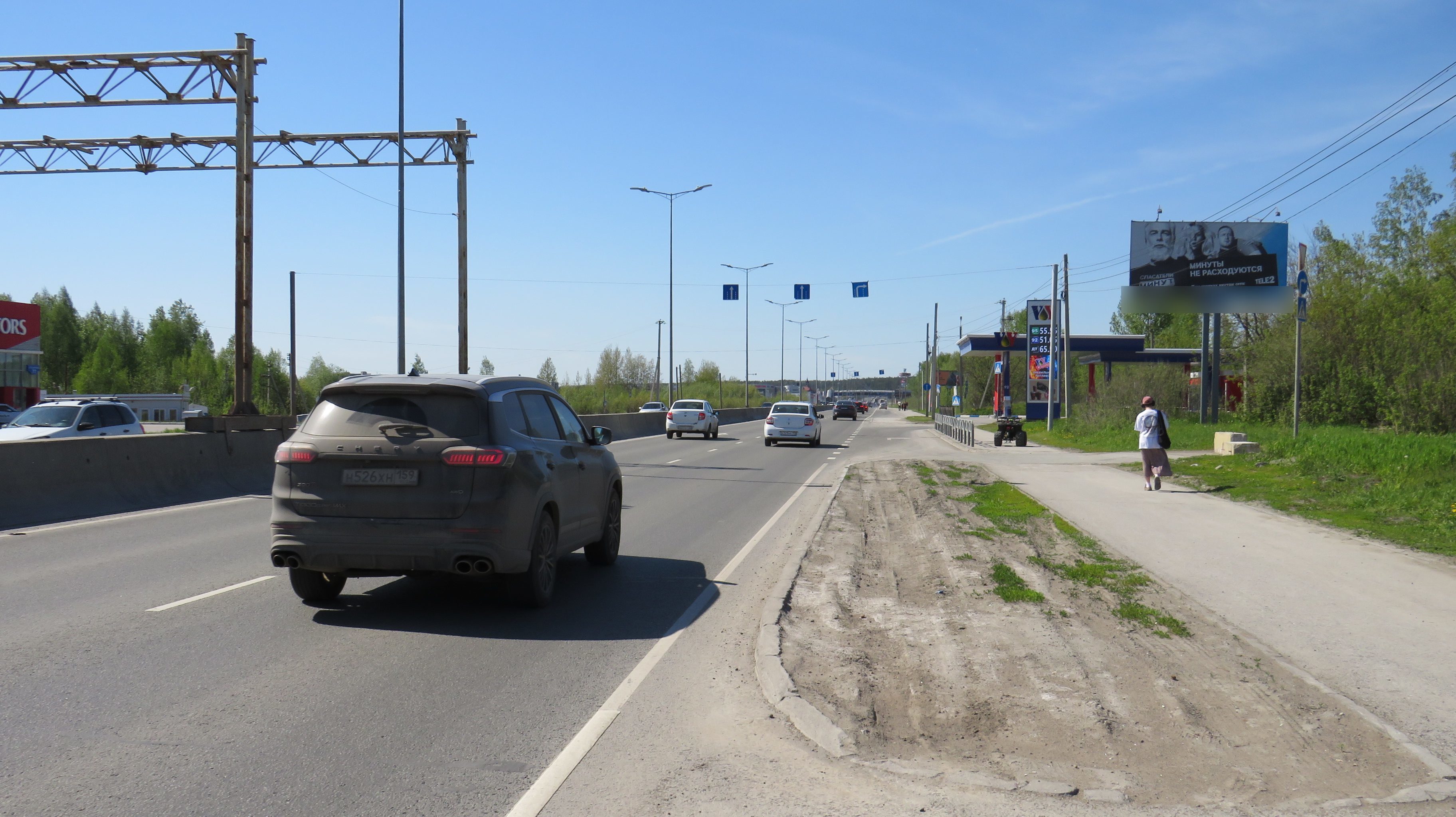 Фотография рекламного носителя, тип: Билборд 3x6, адрес: Спешилова ул., Камская долина АГЗС, Пермь, Пермский край, Россия. Сторона А №758228