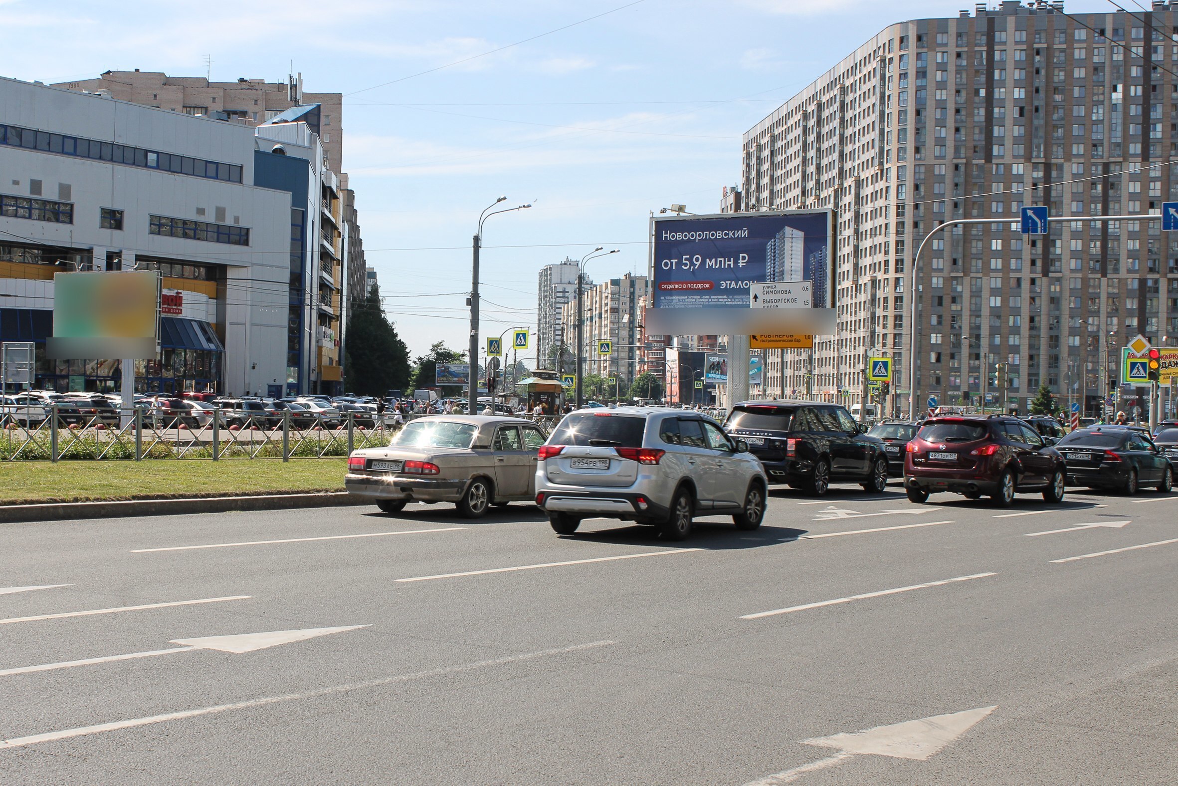 Фотография рекламного носителя, тип: Билборд 3x6, адрес: Энгельса пр-т. Х Хошимина ул. Х Просвещения пр-т., Санкт-Петербург, Россия. Сторона А6 №447283