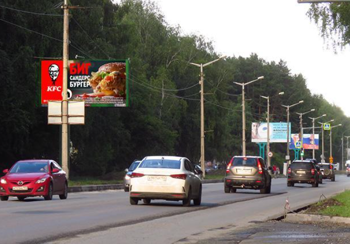 Фотография рекламного носителя, тип: Билборд 3x6, адрес: Строителей пр-т., д.9, Новосибирск, Новосибирская область, Россия. Сторона Бh1-Бh10 №1030175