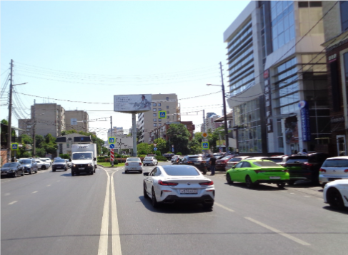 Фотография рекламного носителя, тип: Суперсайт 5x12, адрес: Красных Партизан ул. Х Аэродромная ул., Краснодар, Краснодарский край, Россия. Сторона А1 №84862