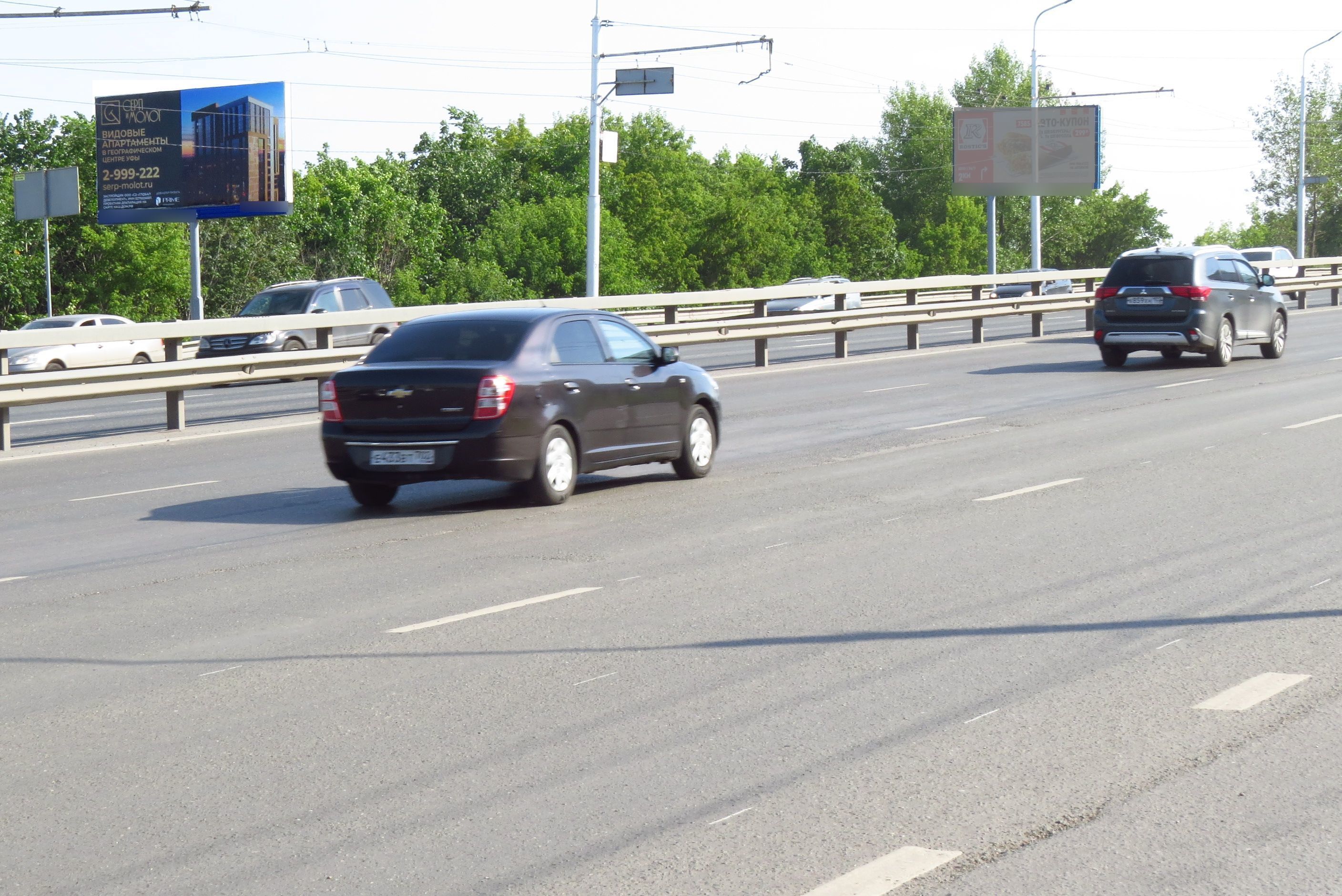 Фотография рекламного носителя, тип: Билборд 3x6, адрес: Белоозерская ул., д.7 X Сипайловская ул., Уфа, Республика Башкортостан, Россия. Сторона Б №91847