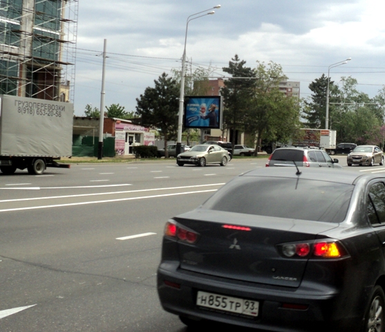 Фотография рекламного носителя, тип: Ситиборд 2.7x3.7, адрес: Мачуги ул., д.43А, Краснодар, Краснодарский край, Россия. Сторона Б №235207