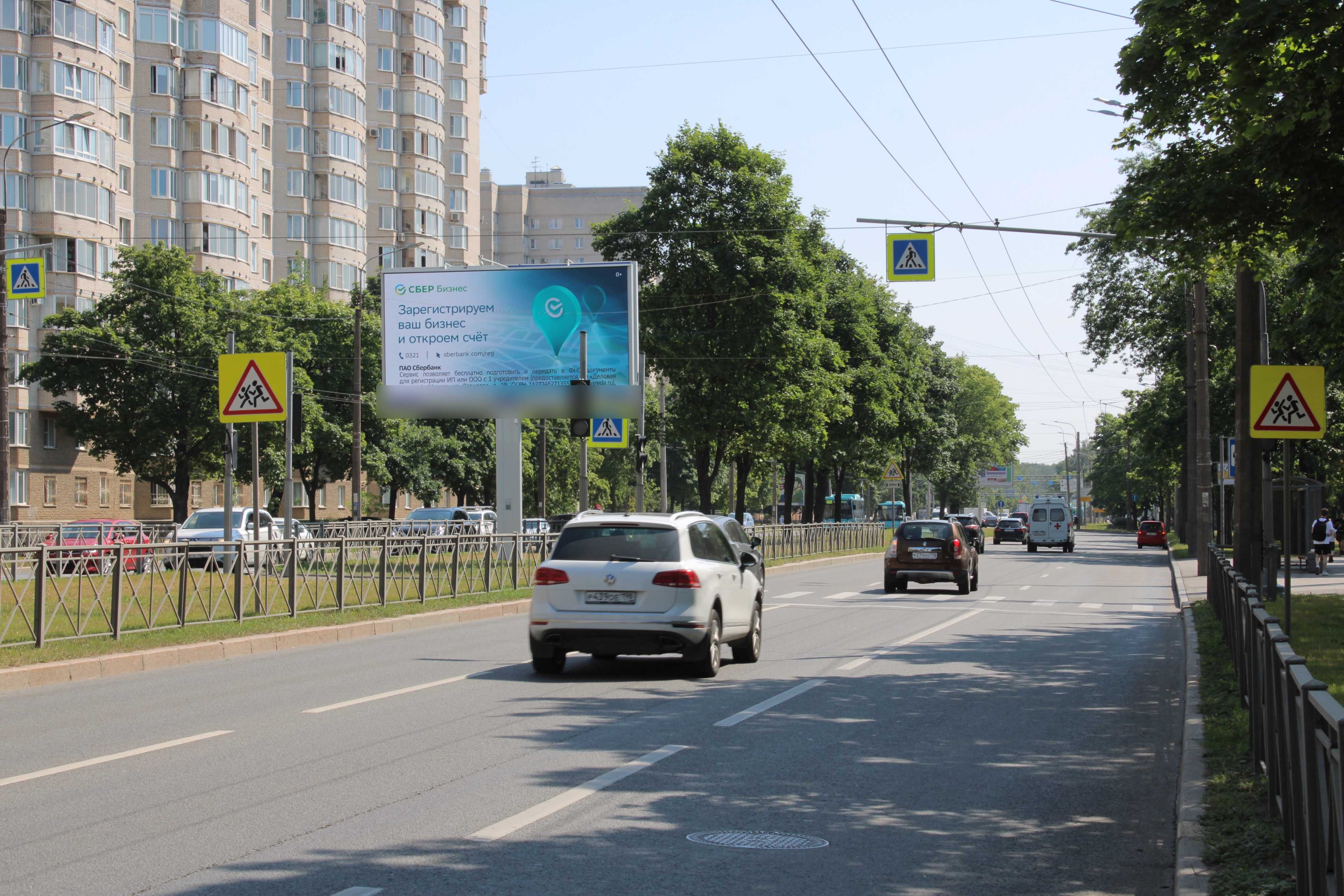 Фотография рекламного носителя, тип: Билборд 3x6, адрес: Непокоренных пр-т., д.6, Санкт-Петербург, Россия. Сторона А51 №120117