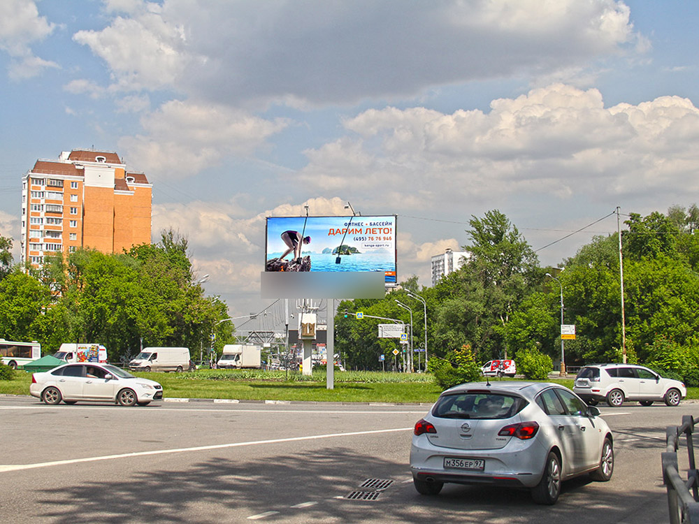Фотография рекламного носителя, тип: Билборд 3x6, адрес: Фестивальная ул., д.69 Х Онежская ул., Москва, Россия. Сторона A №79672