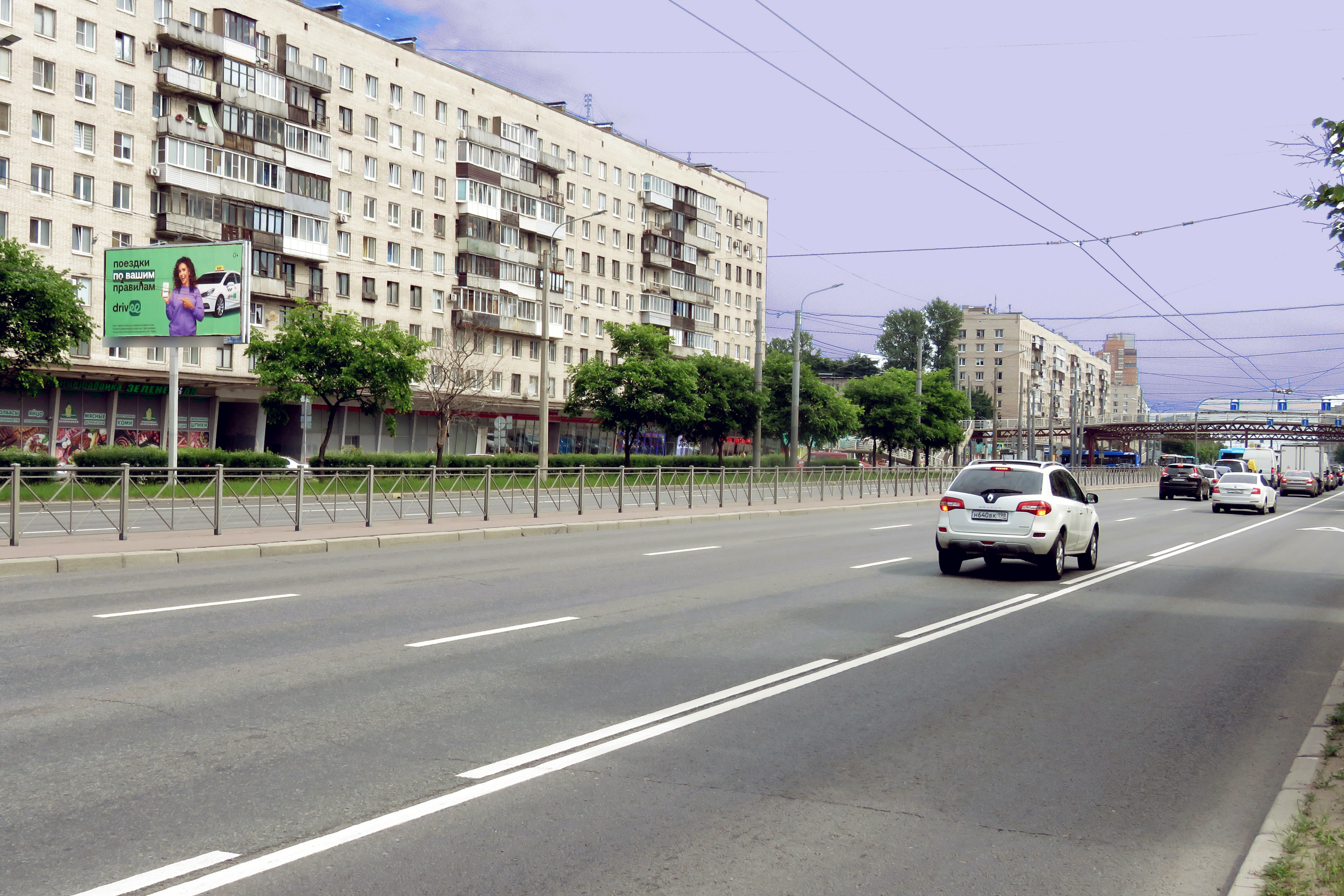 Фотография рекламного носителя, тип: Билборд 3x6, адрес: Славы пр-т., д.12, корп.1, Санкт-Петербург, Россия. Сторона Б №684246