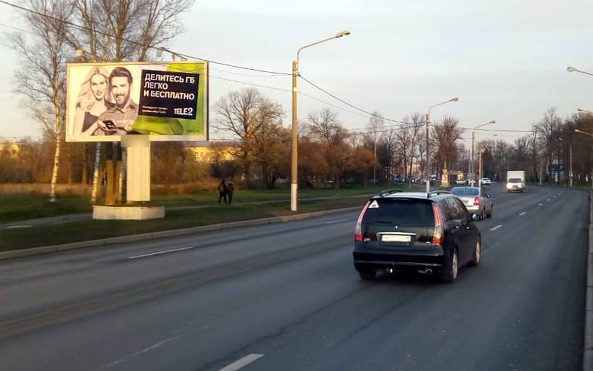 Фотография рекламного носителя, тип: Билборд 3x6, адрес: Санкт-Петербургское ш. Х Расстанная ул., Санкт-Петербург, Россия. Сторона B №172268