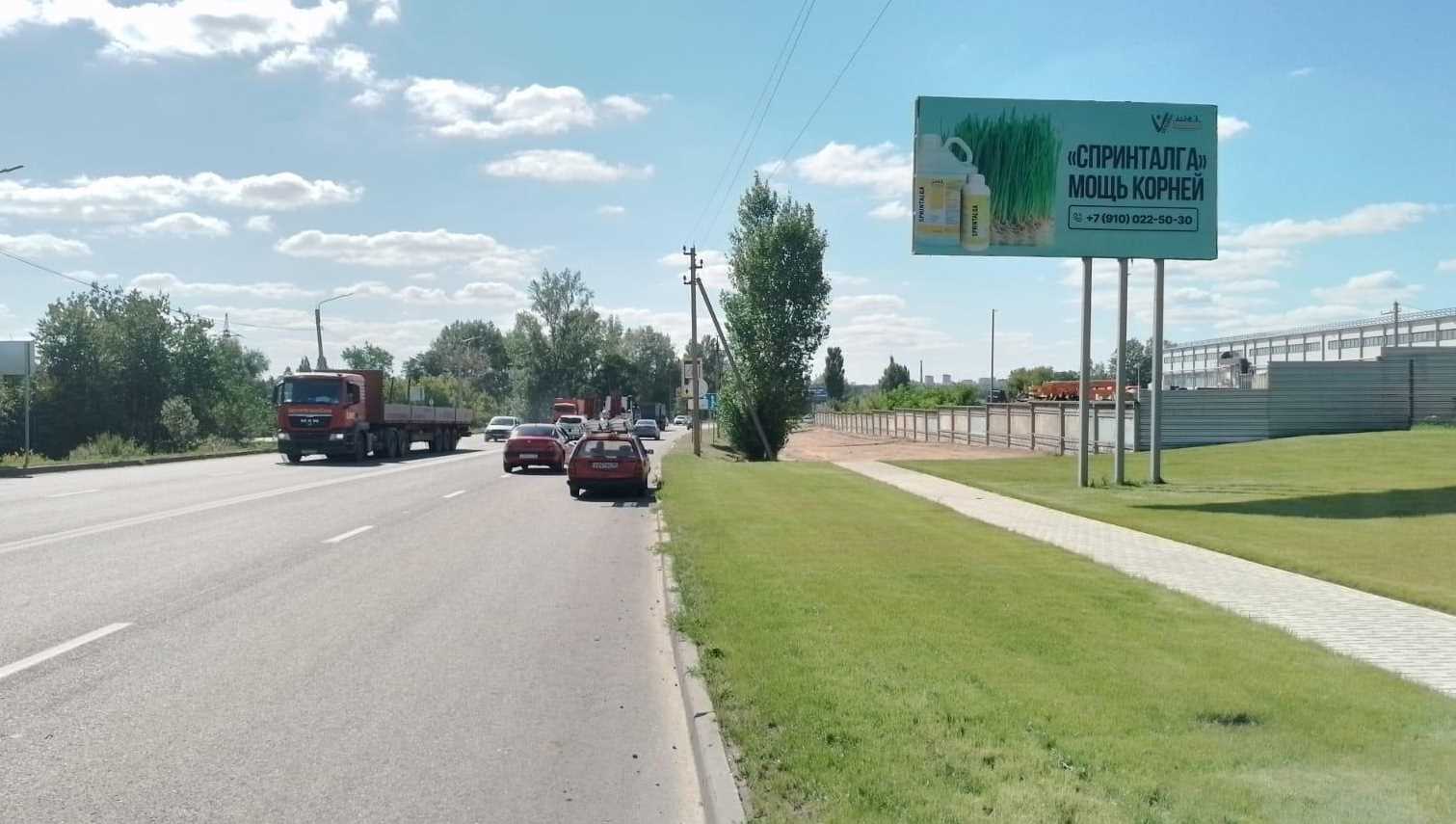 Фотография рекламного носителя, тип: Билборд 3x6, адрес: Чайковского ул. Х 3-я Агрегатная ул., Курск, Курская область, Россия. Сторона Б №832368