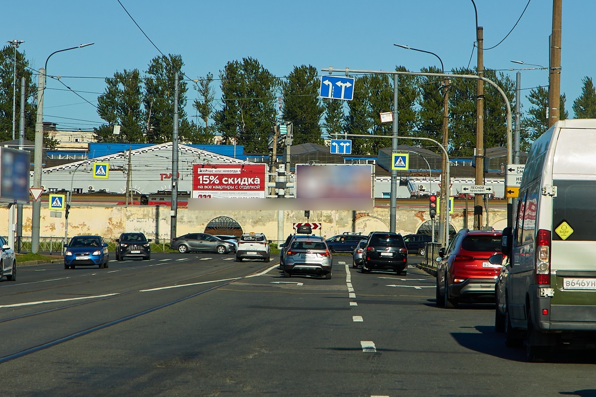 Фотография рекламного носителя, тип: Билборд 3x6, адрес: Лесной пр-т. Х Гренадерская ул., Санкт-Петербург, Россия. Сторона А1 №106261