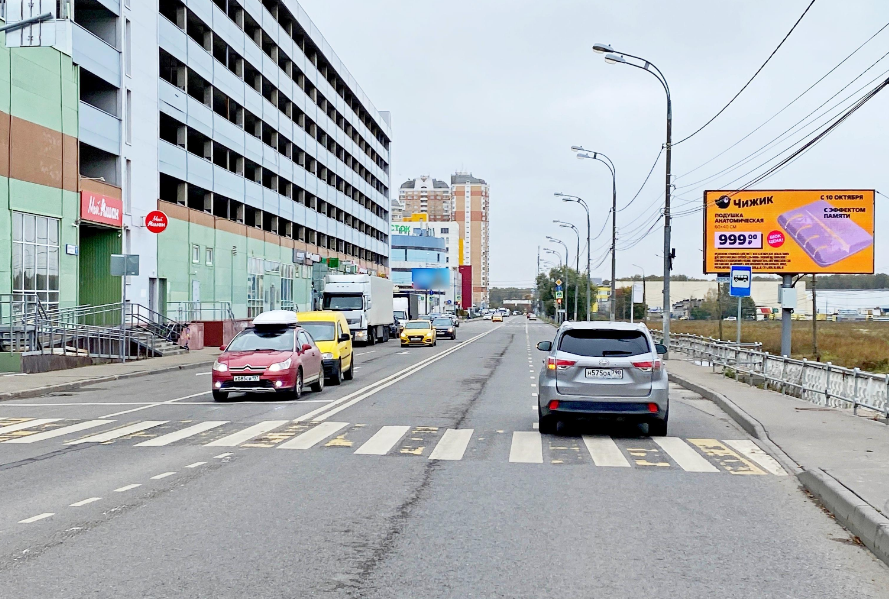 Фотография рекламного носителя, тип: Билборд 3x6, адрес: Солнечная ул., д.1, слева, Московский, Московская область, Россия. Сторона А1 №767184