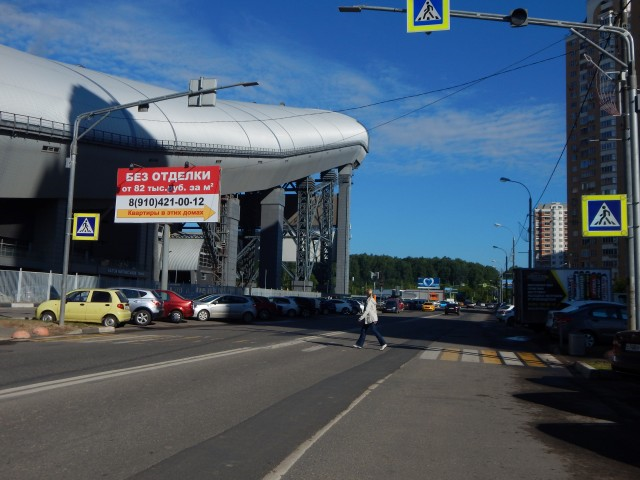 Фотография рекламного носителя, тип: Билборд 3x6, адрес: Красногорский б-р., д.9, Красногорск, Московская область, Россия. Сторона B №162229