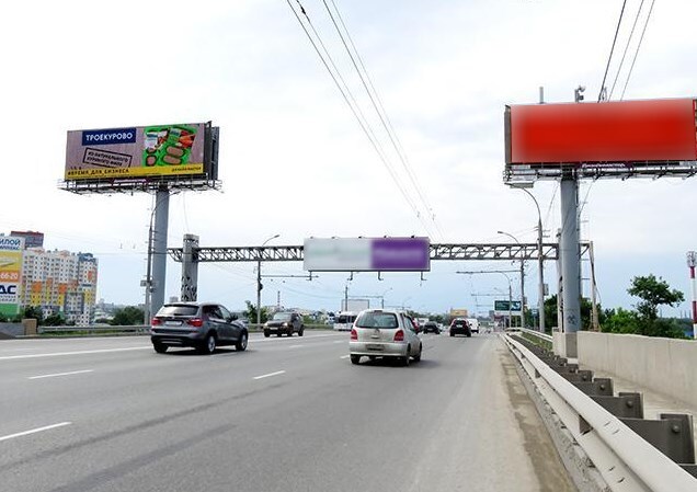 Фотография рекламного носителя, тип: Суперсайт 5x15, адрес: Димитровский мост Х Моторная ул., д.55а, Новосибирск, Новосибирская область, Россия. Сторона Б1 №857969