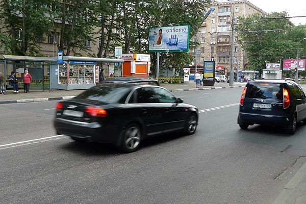 Фотография рекламного носителя, тип: Билборд 3x6, адрес: Бол. Филевская ул., д.19 Х Барклая ул., Москва, Россия. Сторона B №65239