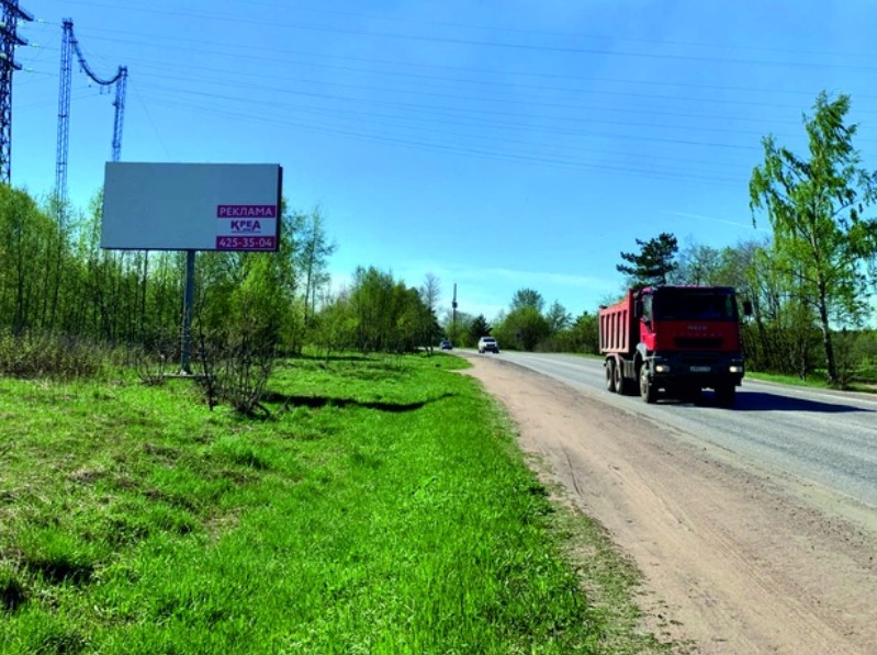 Фотография рекламного носителя, тип: Билборд 3x6, адрес: Санкт-Петербург-Шлиссельбург а/д, 1 000м, Ленинградская область, Россия. Сторона Б №1380948